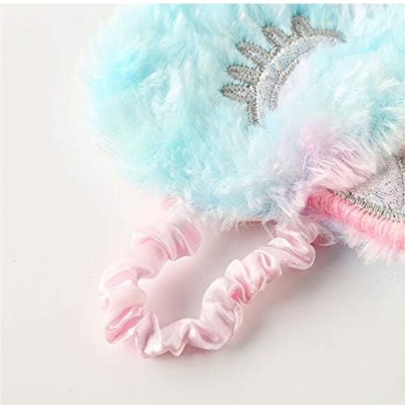 NWT Cute Kitten Sleep Eye Mask for Sleeping Soft Plush Eyeshade for Women Girls - Picture 4 of 5